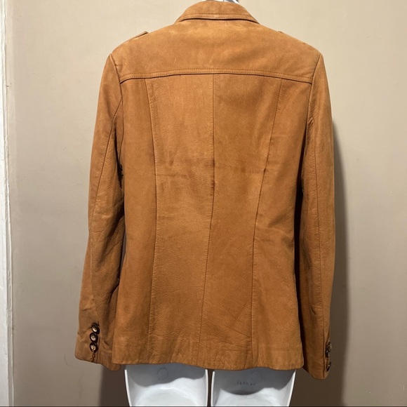 Vintage GEORGETOWN LEATHER DESIGN Button Down Blazer Jacket S - Picture 8 of 16